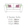 Freddie 2 Seater Sofa