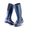 Grubs Rainline Full Length Boots Aubergine