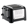 Dualit Lite 4 Slice Toaster - Black Gloss