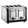 Dualit 4 Slice Architect Toaster - Black & Brushed Stainless Steel