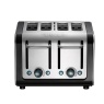 Dualit 4 Slice Architect Toaster - Black & Brushed Stainless Steel