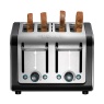 Dualit 4 Slice Architect Toaster - Black & Brushed Stainless Steel