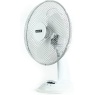 Status 12-inch Oscillating White Desk Fan