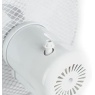 Status 12-inch Oscillating White Desk Fan