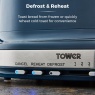 Tower T20043MNB Belle 2 Slice Toaster - Midnight Blue