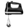 KitchenAid 5KHM6118BOB 6 Speed Hand Mixer Flex Edge - Onyx Black