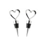 Taylors Eye Witness Taproom Wine Stopper Chrome Heart Set Of 2