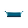 Le Creuset Heritage Deep Rectangular Dish 19cm Deep Teal