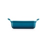 Le Creuset Heritage Deep Rectangular Dish 26cm Deep Teal