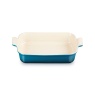 Le Creuset Heritage Deep Rectangular Dish 32cm Deep Teal