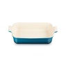 Le Creuset Heritage Deep Rectangular Dish 32cm Deep Teal