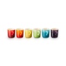 Le Creuset Set Of 6 Rainbow Espresso Mug