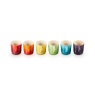 Le Creuset Set Of 6 Rainbow Espresso Mug