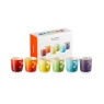 Le Creuset Set Of 6 Rainbow Cappuccino Mugs