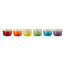 Le Creuset Set Of 6 Rainbow Mini Ramekin