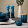 Le Creuset Medium Storage Jar With Wood Lid Deep Teal