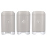 KitchenCraft Lovello Set of 3 Cannisters Latte