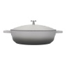 Masterclass Cast Aluminium Shallow Casserole Dish 28cm Grey