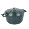 Masterclass Cast Aluminium Casserole Dish 24cm Green