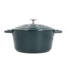 Masterclass Cast Aluminium Casserole Dish 24cm Green