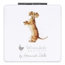 Wrendale Pocket Mirror Dachund
