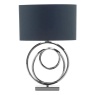 BHS Saturn Swirl Base Table Lamps Lamp Dark Grey Shade