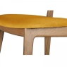 Holbeach Chair Upholstered Seat And Back Plush Mustard