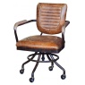 Meteor Office Chair Plush Brown Leather