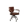 Meteor Office Chair Plush Brown Leather