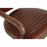 Meteor Office Chair Plush Brown Leather