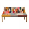 Jester Harlequin Patchwork Bench