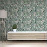 Arthouse Tropical Floral Sea Blue Wallpaper