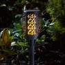 Smart Garden Solar Cool Flame Compact Torch Black 4 Piece Carry Pack