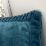 Catherine Lansfield Velvet & Fur Cushion Teal