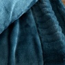 Catherine Lansfield Velvet & Fur Throw Teal