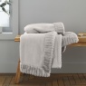 Catherine Lansfield Velvet & Fur Throw Silver Grey