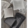 Catherine Lansfield Velvet & Fur Throw Silver Grey