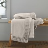 Catherine Lansfield Velvet & Fur Throw Natural