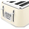 Morphy Richards 243011 Verve 4 Slice Toaster - Cream