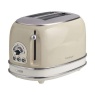 Ariete AR5513 Vintage 2 Slice Toaster - Cream