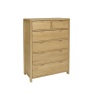 Ercol Bosco 6 Drawer Tall Wide Chest