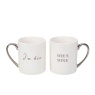 Downtown Amore Mug Gift Set Pair - Im His Shes Mine
