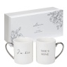Downtown Amore Mug Gift Set Pair - Im His Shes Mine