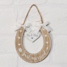 Love Story Just Married Horse Shoe