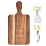 Downtown Amore Paddle Board and Cheese Knives Mr & Mrs