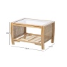 Desser Turin Light Oak Cane Coffee Table