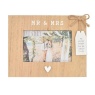 Love Story Wooden Mr & Mrs Photo Frame with Tag - 6 x 4