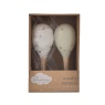 Bambino Set Of Wooden Maracas - White & Grey