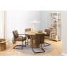 Adele Dining Chair With Armrest - Light Brown