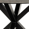 Heaven Dining Table - Black Ceramic With Matt Black Base